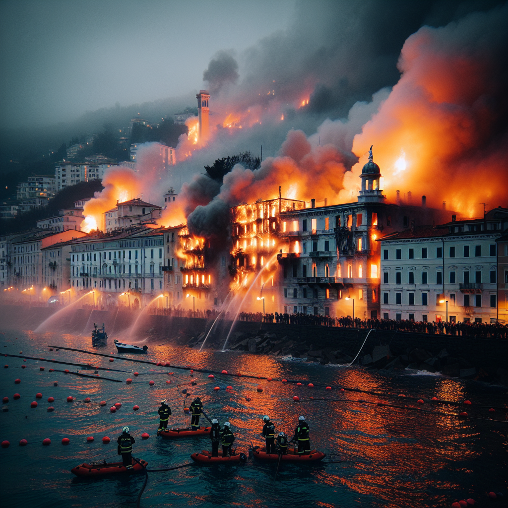 Incendio a Trieste: Una Persona Ferita