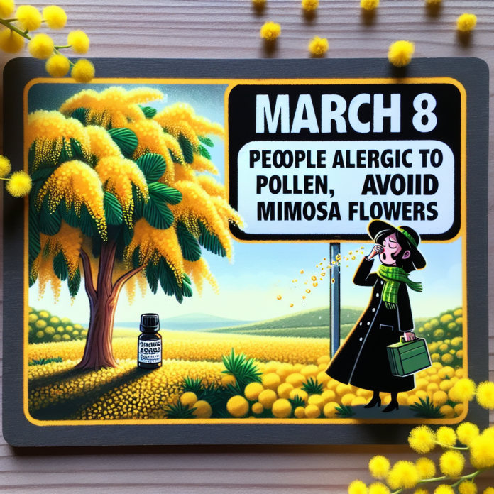 8 marzo: allergici ai pollini, evitate le mimose!